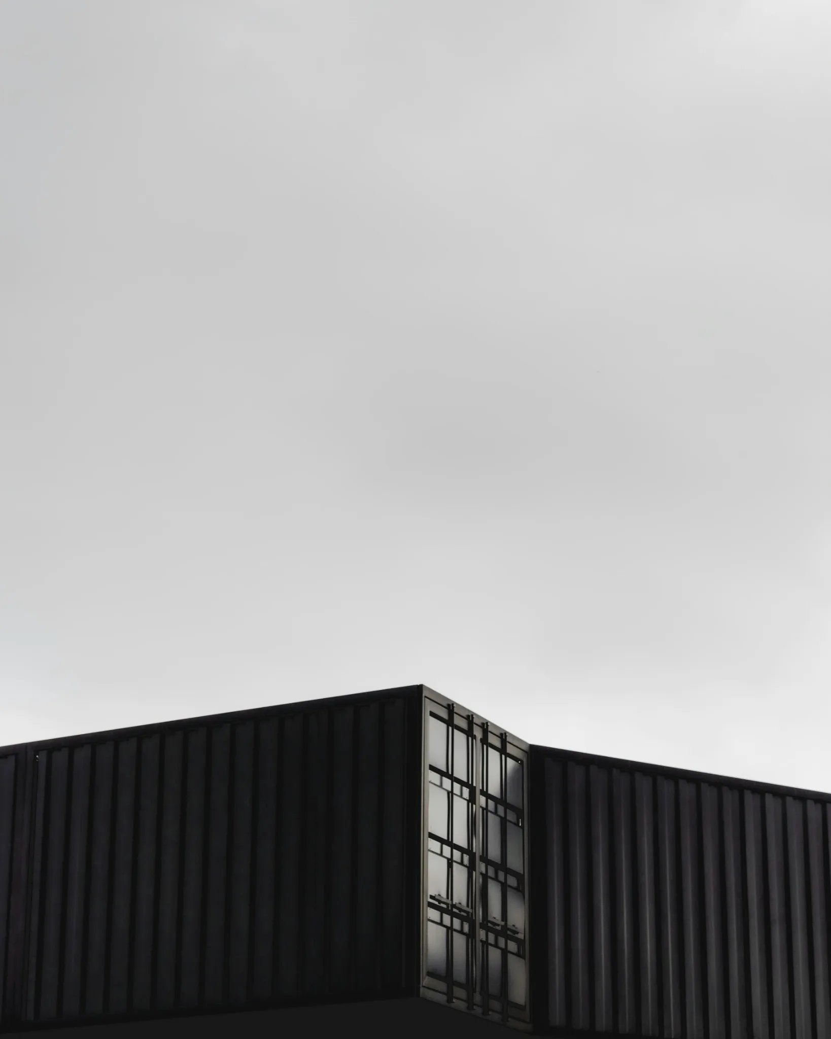 Minimalistische Ansicht von Transportcontainern